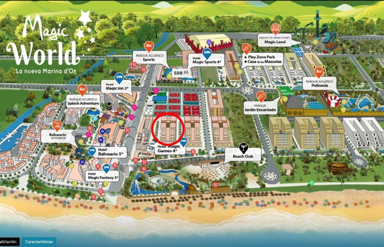 Apartamento Primera Linea - Magic World Marina D'Or 奥罗佩萨德尔马 外观 照片